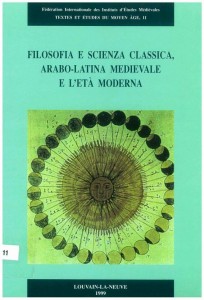 TEMA 11: Filosofia e scienza classica, arabo-latina medievale e l’età moderna