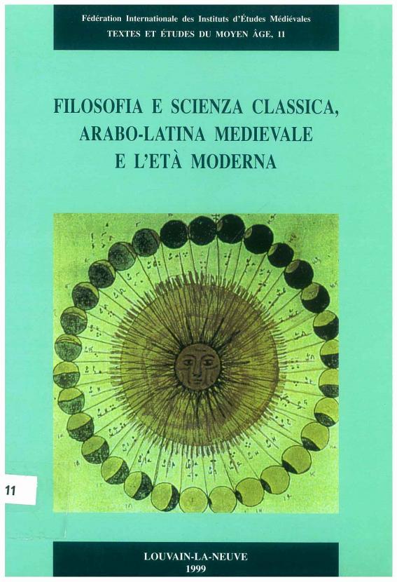 TEMA 11: Filosofia e scienza classica, arabo-latina medievale e l’età moderna