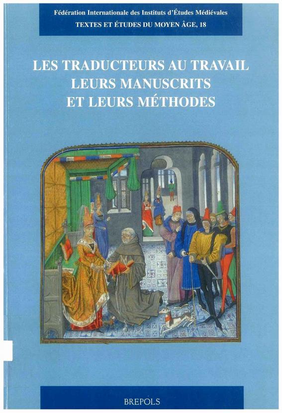 TEMA 18: Les traducteurs au travail. Leurs manuscrits et leurs méthodes