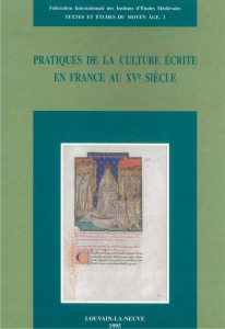 TEMA 2: Pratiques de la culture écrite en France au XVe siècle