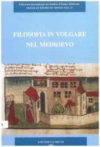 TEMA 21: Filosofia in volgare nel Medioevo