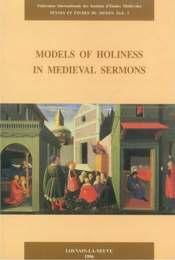 TEMA 5: Models of Holiness in Medieval Studies