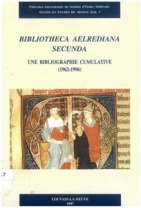 TEMA 7: Bibliotheca Aelrediana secunda (1962-1996)