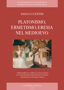 TEMA 41: Platonismo, ermetismo, eresia nel medioevo