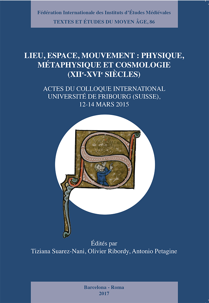 TEMA 86: Lieu, Espace, Mouvement : Phisyque, Métaphisyque et Cosmologie