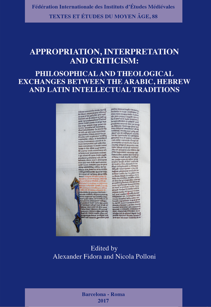 TEMA 88: Appropriation, Interpretation and Criticism: Philosophical and Theological Exchanges …