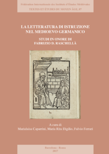 TEMA 87: La letteratura di istruzione nel medioevo germanico